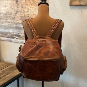 Vintage Full Grain Leather Backpack